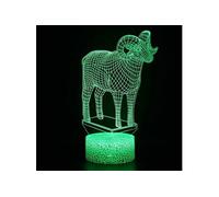 Lampe 3D Tactile Veilleuses Enfant 7 Couleurs avec Telecommande - Animal #1278