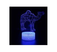 Lampe 3D Tactile Veilleuses Enfant 7 Couleurs avec Telecommande - Animal #526