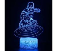 Lampe 3D Tactile Veilleuses Enfant 7 Couleurs avec Telecommande - Avengers #1250 G