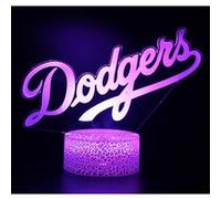Lampe 3D Tactile Veilleuses Enfant 7 Couleurs avec Telecommande - Baseball #861 Noir G