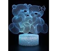 Lampe 3D Tactile Veilleuses Enfant 7 Couleurs avec Telecommande - Care Bears #546 G