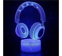 Lampe 3D Tactile Veilleuses Enfant 7 Couleurs avec Telecommande - Casque #356 G