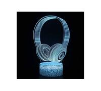 Lampe 3D Tactile Veilleuses Enfant 7 Couleurs avec Telecommande - Casque #931