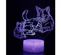 Lampe 3D Tactile Veilleuses Enfant 7 Couleurs avec Telecommande - Chat #1285 G