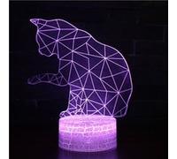 Lampe 3D Tactile Veilleuses Enfant 7 Couleurs avec Telecommande - Chat #484 G
