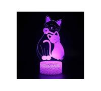 Lampe 3D Tactile Veilleuses Enfant 7 Couleurs avec Telecommande - Chat #486