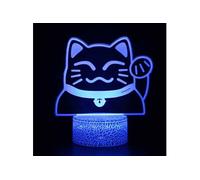 Lampe 3D Tactile Veilleuses Enfant 7 Couleurs avec Telecommande - Chat #968