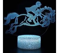 Lampe 3D Tactile Veilleuses Enfant 7 Couleurs avec Telecommande - Cheval #1076 G