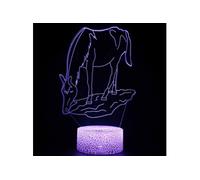 Lampe 3D Tactile Veilleuses Enfant 7 Couleurs avec Telecommande - Cheval #1570