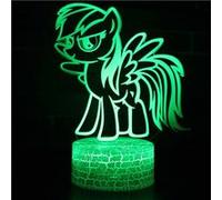Lampe 3D Tactile Veilleuses Enfant 7 Couleurs avec Telecommande - Cheval #468 G