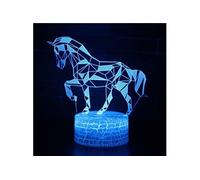 Lampe 3D Tactile Veilleuses Enfant 7 Couleurs avec Telecommande - Cheval #469