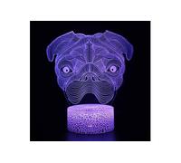 Lampe 3D Tactile Veilleuses Enfant 7 Couleurs avec Telecommande - Chien #1283