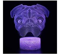 Lampe 3D Tactile Veilleuses Enfant 7 Couleurs avec Telecommande - Chien #1283 G