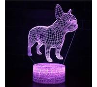 Lampe 3D Tactile Veilleuses Enfant 7 Couleurs avec Telecommande - Chien #510 G