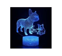 Lampe 3D Tactile Veilleuses Enfant 7 Couleurs avec Telecommande - Chien et Chat #1282