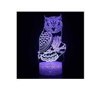 Lampe 3D Tactile Veilleuses Enfant 7 Couleurs avec Telecommande - Chouette #1225