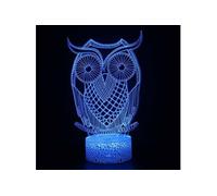 Lampe 3D Tactile Veilleuses Enfant 7 Couleurs avec Telecommande - Chouette #1286