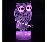 Lampe 3D Tactile Veilleuses Enfant 7 Couleurs avec Telecommande - Chouette #498 G