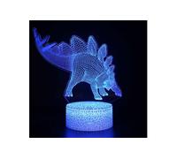 Lampe 3D Tactile Veilleuses Enfant 7 Couleurs avec Telecommande - Dinosaure #1102