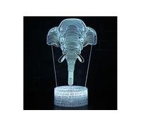 Lampe 3D Tactile Veilleuses Enfant 7 Couleurs avec Telecommande - Elephant #466