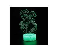 Lampe 3D Tactile Veilleuses Enfant 7 Couleurs avec Telecommande - Frozen #564