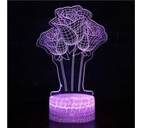 Lampe 3D Tactile Veilleuses Enfant 7 Couleurs avec Telecommande - L'amour #584 G
