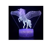 Lampe 3D Tactile Veilleuses Enfant 7 Couleurs avec Telecommande - Licorne #1166