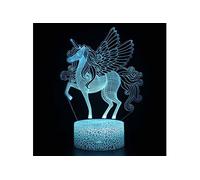 Lampe 3D Tactile Veilleuses Enfant 7 Couleurs avec Telecommande - Licorne #1168