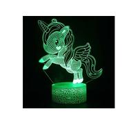 Lampe 3D Tactile Veilleuses Enfant 7 Couleurs avec Telecommande - Licorne #1170