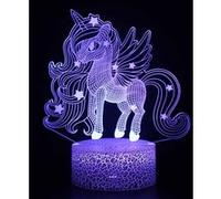 Lampe 3D Tactile Veilleuses Enfant 7 Couleurs avec Telecommande - Licorne #1171 G