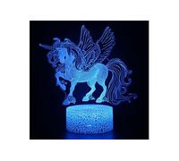 Lampe 3D Tactile Veilleuses Enfant 7 Couleurs avec Telecommande - Licorne #1238