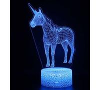 Lampe 3D Tactile Veilleuses Enfant 7 Couleurs avec Telecommande - Licorne #1271 G
