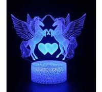 Lampe 3D Tactile Veilleuses Enfant 7 Couleurs avec Telecommande - Licorne #61 G