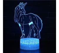 Lampe 3D Tactile Veilleuses Enfant 7 Couleurs avec Telecommande - Licorne #65 G