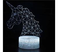 Lampe 3D Tactile Veilleuses Enfant 7 Couleurs avec Telecommande - Licorne #66 G