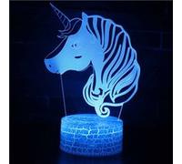 Lampe 3D Tactile Veilleuses Enfant 7 Couleurs avec Telecommande - Licorne #68 G