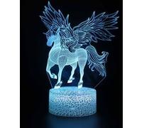 Lampe 3D Tactile Veilleuses Enfant 7 Couleurs avec Telecommande - Licorne #757 G
