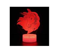 Lampe 3D Tactile Veilleuses Enfant 7 Couleurs avec Telecommande - Licorne #76