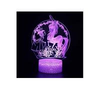 Lampe 3D Tactile Veilleuses Enfant 7 Couleurs avec Telecommande - Licorne #977