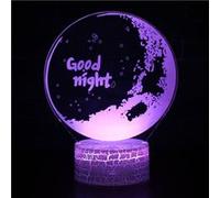 Lampe 3D Tactile Veilleuses Enfant 7 Couleurs avec Telecommande - Lune #624 G