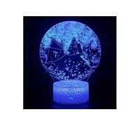 Lampe 3D Tactile Veilleuses Enfant 7 Couleurs avec Telecommande - Lune #626