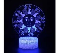 Lampe 3D Tactile Veilleuses Enfant 7 Couleurs avec Telecommande - Lune #829 G