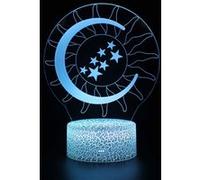 Lampe 3D Tactile Veilleuses Enfant 7 Couleurs avec Telecommande - Lune #830 G