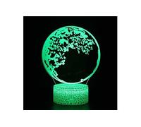 Lampe 3D Tactile Veilleuses Enfant 7 Couleurs avec Telecommande - Lune #963