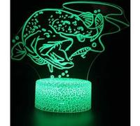 Lampe 3D Tactile Veilleuses Enfant 7 Couleurs avec Telecommande - Poisson #554 G