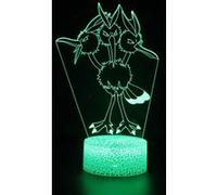 Lampe 3D Tactile Veilleuses Enfant 7 Couleurs avec Telecommande - Pokemon #845 Noir G
