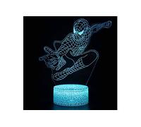 Lampe 3D Tactile Veilleuses Enfant 7 Couleurs avec Telecommande - Spiderman #1041
