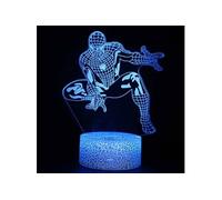 Lampe 3D Tactile Veilleuses Enfant 7 Couleurs avec Telecommande - Spiderman #1460
