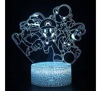 Lampe 3D Tactile Veilleuses Enfant 7 Couleurs avec Telecommande - Super Mario #1153 G