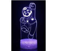 Lampe 3D Tactile Veilleuses Enfant 7 Couleurs avec Telecommande - Super Mario #1203 G